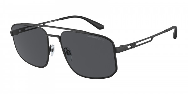 Emporio Armani EA2139 Sunglasses, 300187 MATTE BLACK DARK GREY (BLACK)