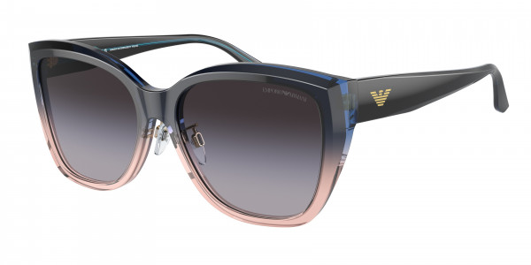 Emporio Armani EA4198F Sunglasses, 59918G GRADIENT BLUE/ORANGE GRADIENT (BLUE)