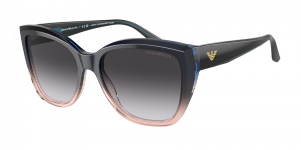 Emporio Armani EA4198 Sunglasses, 59918G GRADIENT BLUE/ORANGE GRADIENT (BLUE)