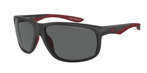 Emporio Armani EA4199U Sunglasses, 500187 MATTE BLACK DARK GREY (BLACK)