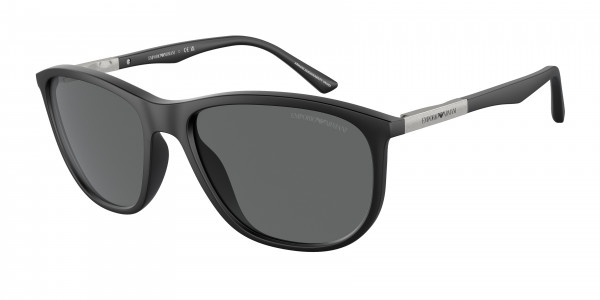 Emporio Armani EA4201 Sunglasses, 500187 MATTE BLACK DARK GREY (BLACK)