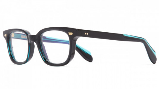 Cutler and Gross CGOP952149 Eyeglasses, (001) TEAL ON BLACK