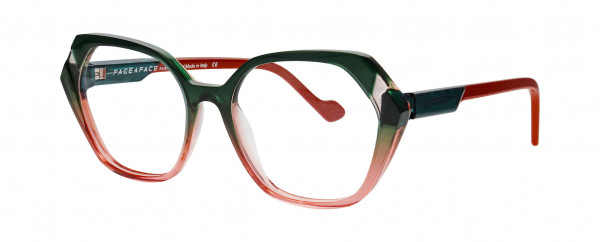 Face a Face WITTY 2 Eyeglasses, PINK & GREEN DEGRADE