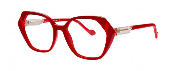 Face a Face WITTY 2 Eyeglasses, RED TRANSPARENT/ FLASH RED
