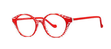 Face a Face BULLE 1 Eyeglasses, RED DOTTED