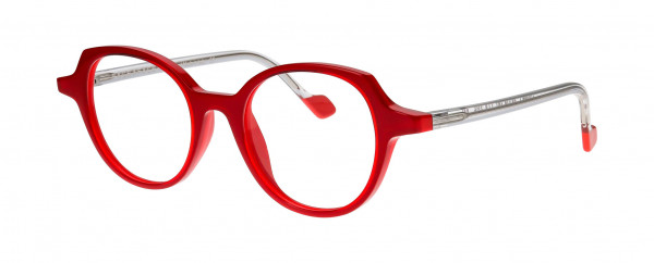 Face a Face DJUNE 1 Eyeglasses, RED TRANSPARENT/ FLASH RED