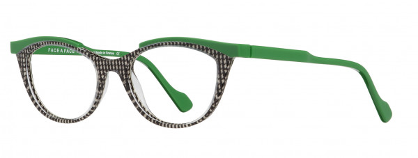 Face a Face TYPPO 2 Eyeglasses, BLACK & WHITE SMALL HOUNDSTOOTH FABRIC
