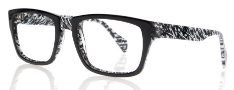 Face a Face SHARP 2 Eyeglasses, BLACK / BLACK & WHITE MOSAIC