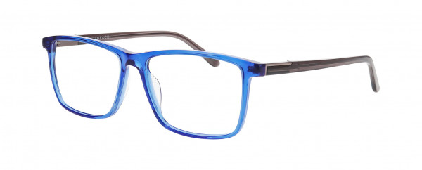 Inface IF9494 Eyeglasses, BLUE MEDIUM TRANSPARENT