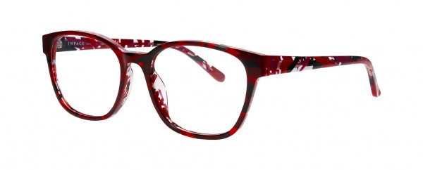 Inface IF9481 Eyeglasses, RED DARK SHINY