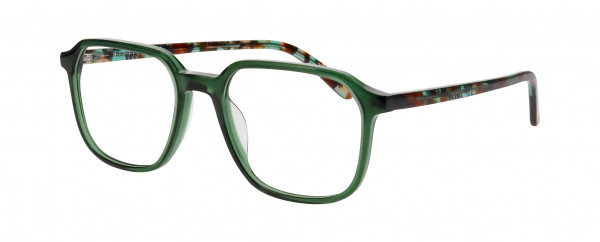Nifties NI9517 Eyeglasses, OLIVE-GREEN DARK TRANSPARENT