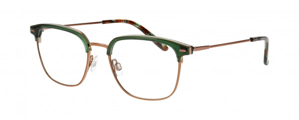 Nifties NI8537 Eyeglasses, OLIVE-GREEN DARK TRANSPARENT
