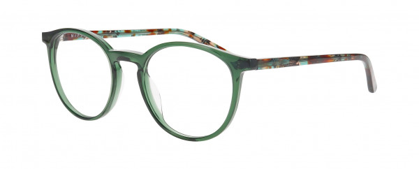 Nifties NI9503 Eyeglasses, OLIVE-GREEN DARK TRANSPARENT