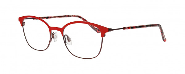 Nifties NI8526 Eyeglasses, ORANGE-RED MEDIUM MATT