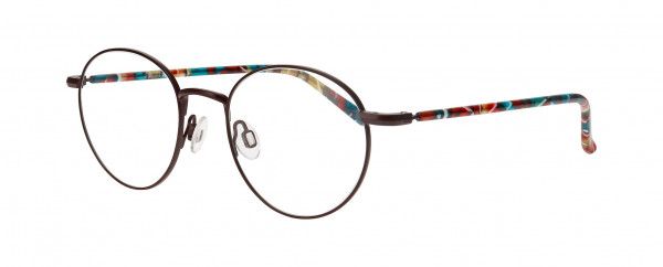 Nifties NI8489 Eyeglasses, RED-BROWN DARK MATT