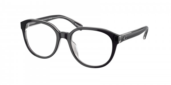 Coach HC6209U Eyeglasses, 5745 BLACK / TRANSPARENT GREY (BLACK)