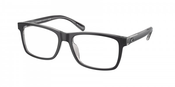 Coach HC6213U Eyeglasses, 5745 BLACK / TRANSPARENT GREY (BLACK)