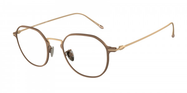 Giorgio Armani AR6138TM Eyeglasses, 3340 MATTE BROWN (BROWN)