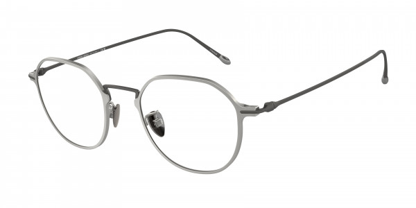 Giorgio Armani AR6138TM Eyeglasses, 3346 MATTE SILVER (SILVER)