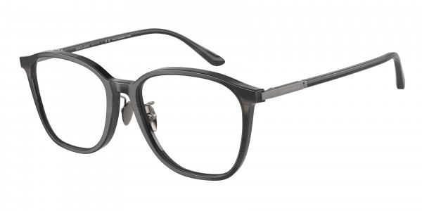 Giorgio Armani AR7236F Eyeglasses, 5964 STRIPED GREY (GREY)