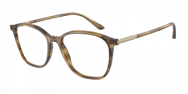 Giorgio Armani AR7236 Eyeglasses, 6002 STRIPED BROWN (TORTOISE)