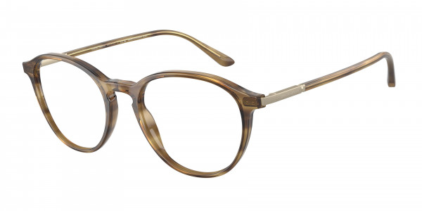 Giorgio Armani AR7237 Eyeglasses, 6002 STRIPED BROWN (TORTOISE)