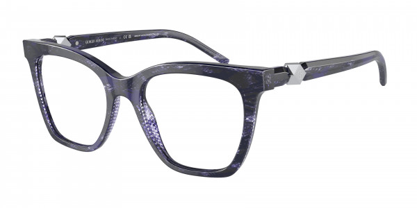Giorgio Armani AR7238 Eyeglasses, 6000 BLUE HAVANA (BLUE)