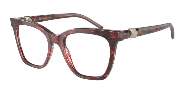 Giorgio Armani AR7238 Eyeglasses, 6001 RED HAVANA (RED)