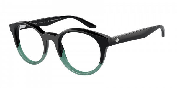 Giorgio Armani AR7239 Eyeglasses, 5998 GRADIENT BLACK/PETROLEUM (BLACK)
