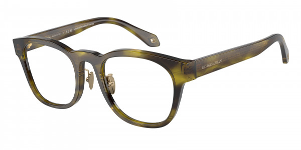 Giorgio Armani AR7242F Eyeglasses, 5987 STRIPED GREEN (GREEN)