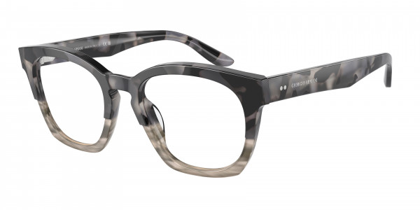 Giorgio Armani AR7245U Eyeglasses, 6009 GREY HAVANA/STRIPED GREY (GREY)