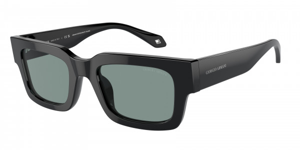 Giorgio Armani AR8184U Sunglasses, 587556 BLACK GREY VINTAGE BLUE (BLACK)