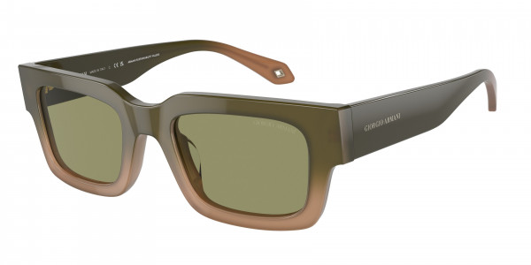Giorgio Armani AR8184U Sunglasses, 598214 GRADIENT GREEN/BROWN GREEN (GREEN)