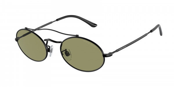 Giorgio Armani AR 115SM Sunglasses, 300114 MATTE BLACK GREEN (BLACK)