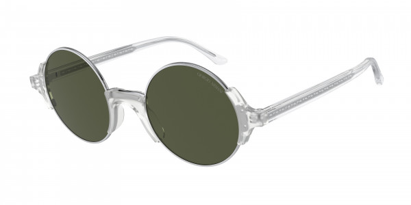 Giorgio Armani AR326SM Sunglasses, 599931 SILVER GREEN (SILVER)