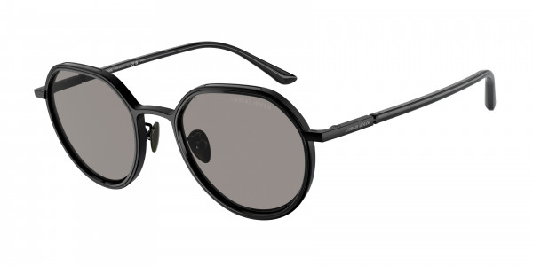 Giorgio Armani AR6144 Sunglasses, 3001M3 MATTE BLACK PHOTOCROMATIC GREY (BLACK)