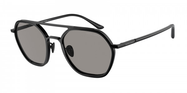 Giorgio Armani AR6145 Sunglasses, 3001M3 MATTE BLACK PHOTOCROMATIC GREY (BLACK)
