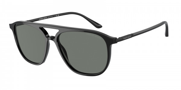 Giorgio Armani AR8179 Sunglasses, 5001/1 BLACK GREY (BLACK)