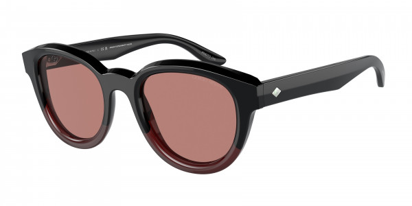 Giorgio Armani AR8181 Sunglasses, 599730 GRADIENT BLACK/BORDEAUX PURPLE (BLACK)