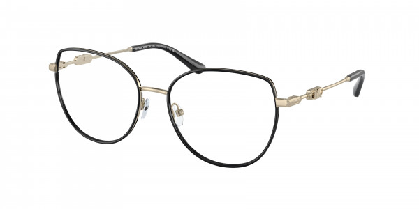 Michael Kors MK3066J EMPIRE ROUND Eyeglasses, 1014 EMPIRE ROUND LIGHT GOLD / BLAC (GOLD)
