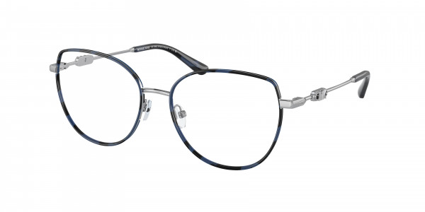 Michael Kors MK3066J EMPIRE ROUND Eyeglasses, 1015 EMPIRE ROUND SILVER / BLACK (SILVER)