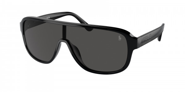 Polo PH4196U Sunglasses, 500187 SHINY BLACK DARK GREY (BLACK)