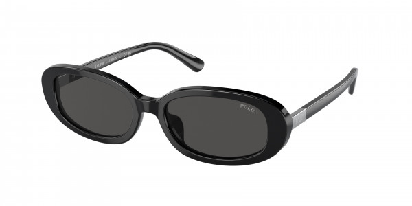 Polo PH4198U Sunglasses, 500187 SHINY BLACK DARK GREY (BLACK)