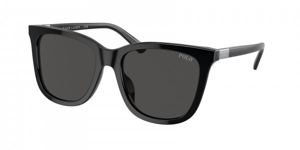Polo PH4201U Sunglasses, 500187 SHINY BLACK DARK GREY (BLACK)