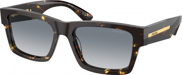 Prada PR 25ZS Sunglasses, 16R30F BLACK MALT TORTOISE GREY GRADI (BROWN)