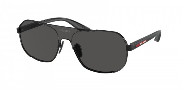 Prada Linea Rossa PS 53YS Sunglasses, 1AB06F BLACK DARK GREY (BLACK)
