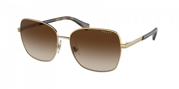 Ralph RA4141 Sunglasses, 900413 SHINY GOLD GRADIENT BROWN (GOLD)