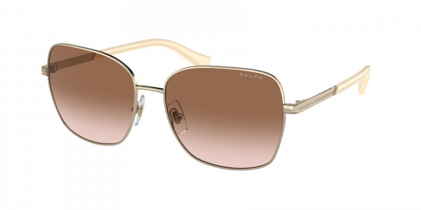 Ralph RA4141 Sunglasses, 911613 SHINY PALE GOLD GRADIENT BROWN (GOLD)