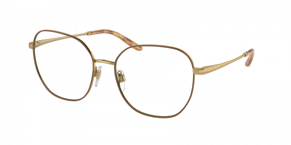 Ralph Lauren RL5120 Eyeglasses, 9450 BROWN/GOLD (BROWN)