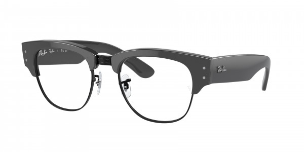 Ray-Ban Optical RX0316V MEGA CLUBMASTER Eyeglasses, 8232 MEGA CLUBMASTER GREY ON BLACK (GREY)